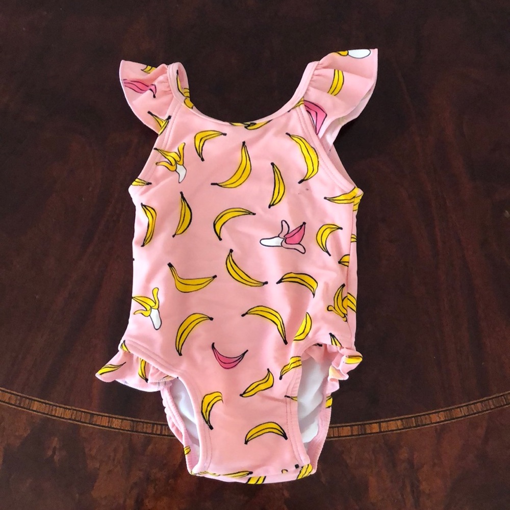 Hanna Andersson Banana Bathing suit, size 3-6 Months